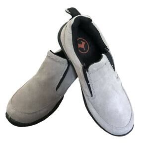 WAM Women’s Taupe Suede Slip On Shoes With Molded Rubber Soles - Size 9 - NWT